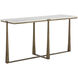 Cowell 64 X 20 inch White / Antique Brass Console Table